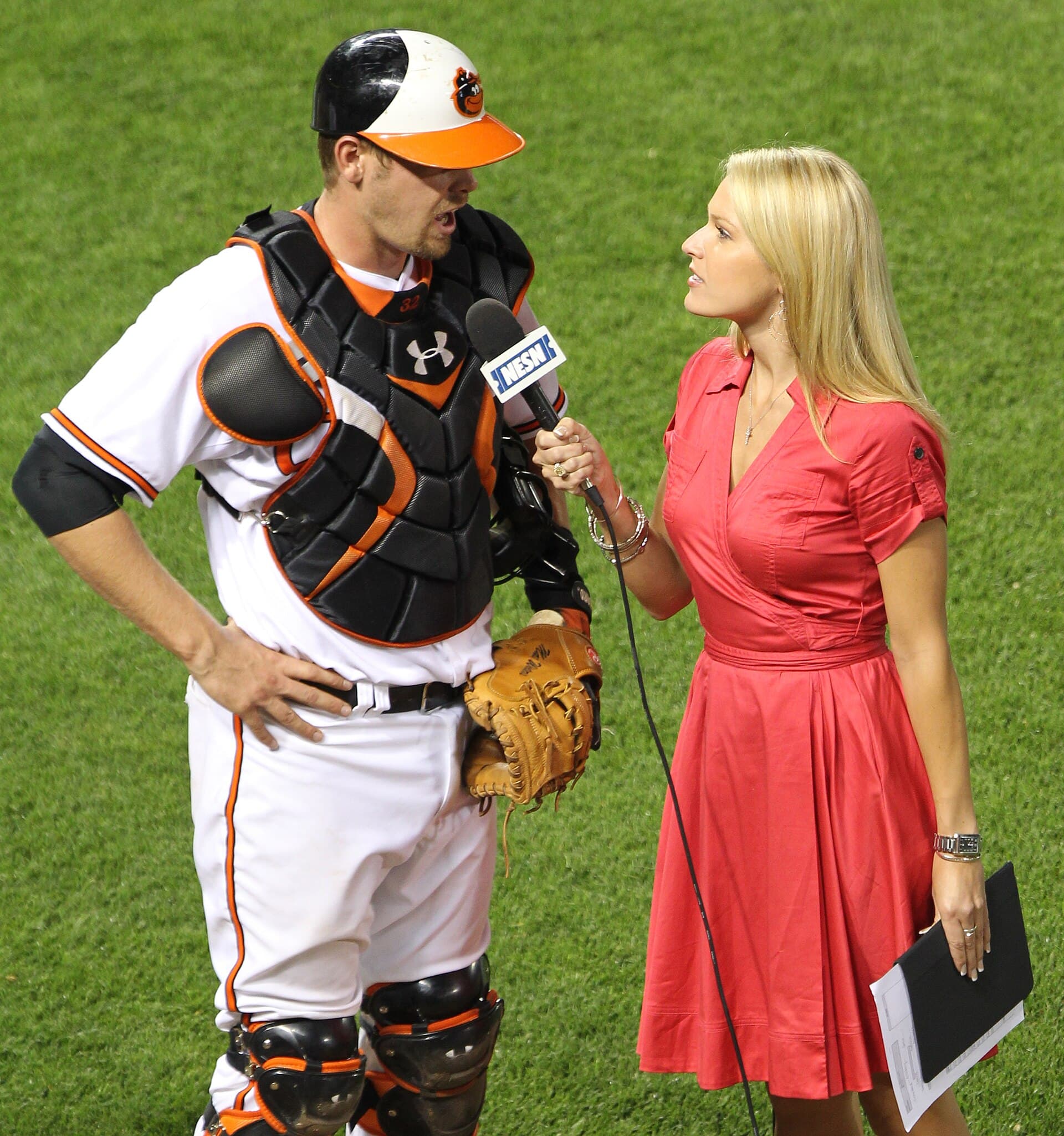 Matt Wieters and Heidi Watney