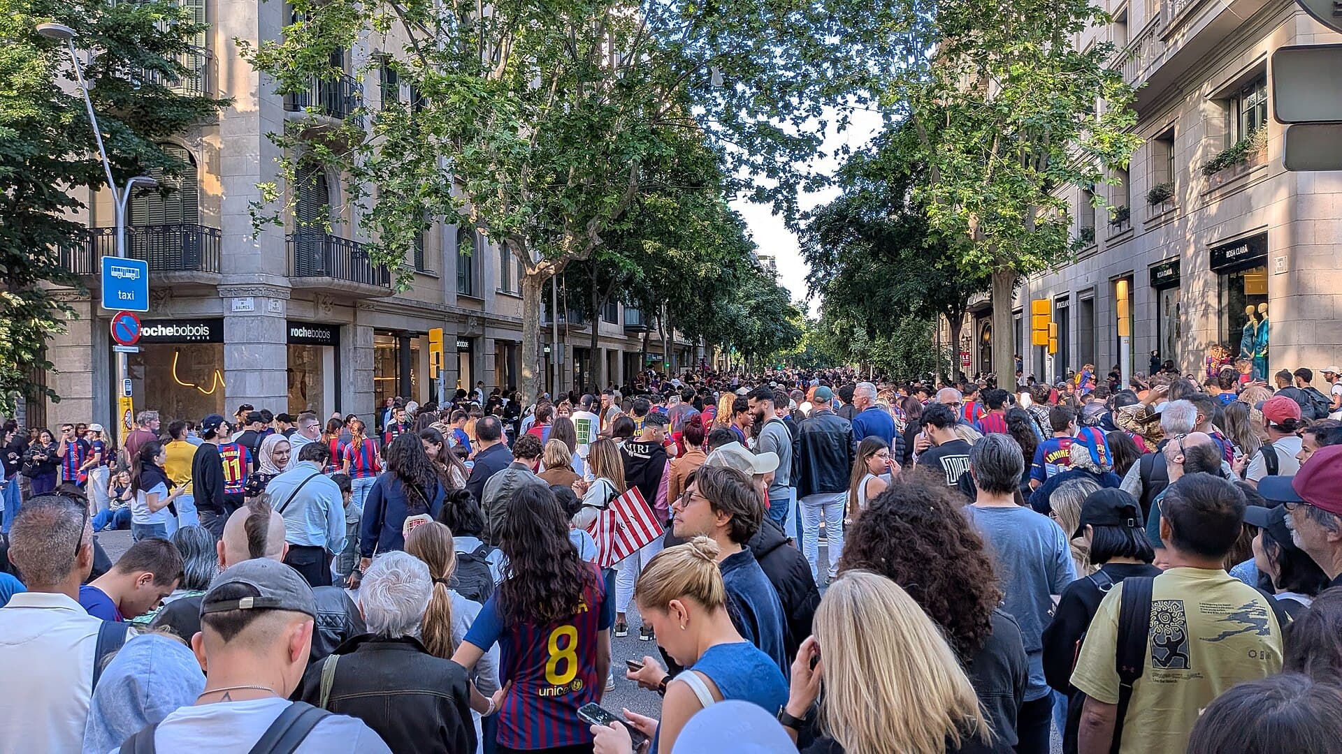 Rua de celebració del Barça campió de Lliga 2026 20260511