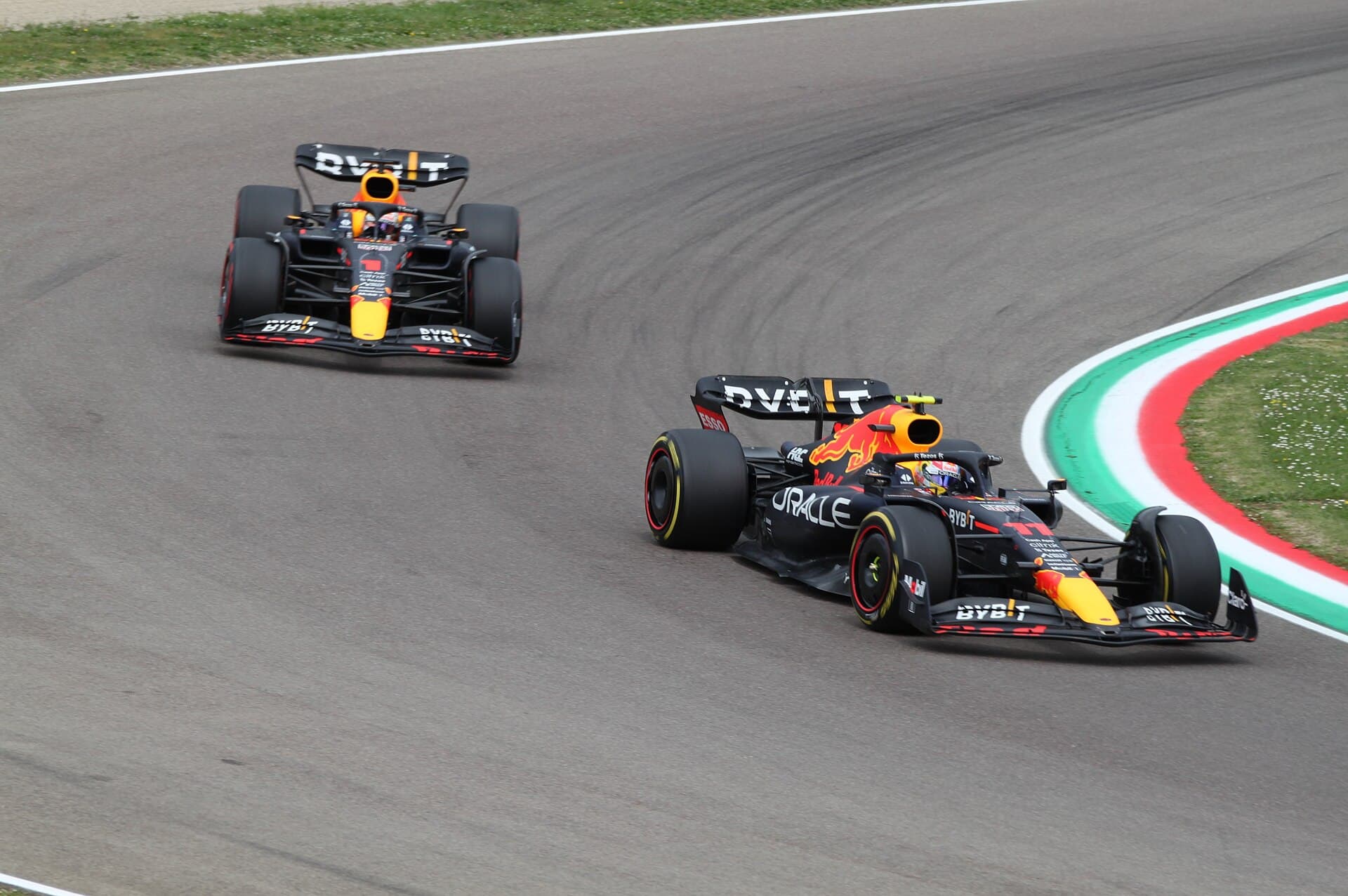 Sergio Perez et Max Verstappen 2022