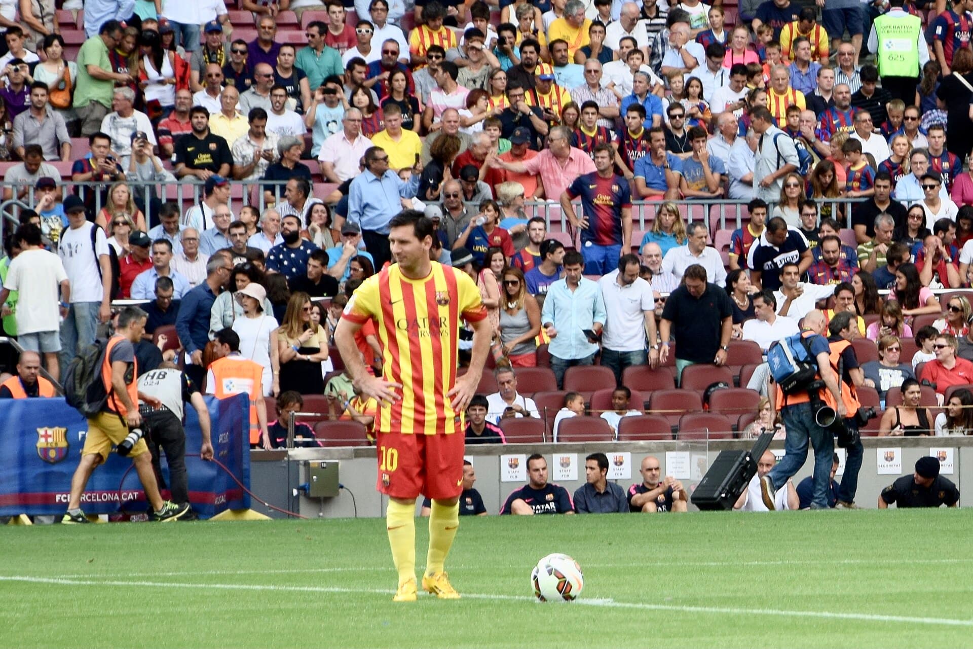 Lionel Messi in a La Liga match at Camp Nou, Barcelona ( Ank Kumar, Infosys Limited)