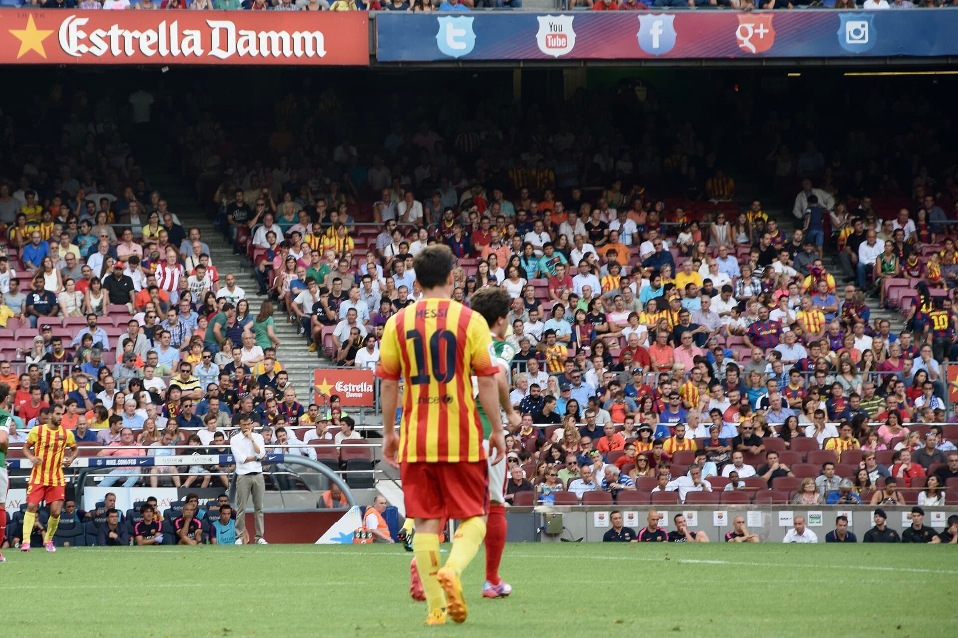 Lionel Messi in a La Liga match at Camp Nou, Barcelona ( Ank Kumar, Infosys Limited)