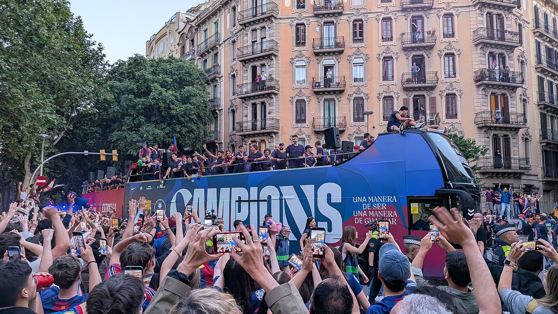 Rua de celebració del Barça campió de Lliga 2026 20260511