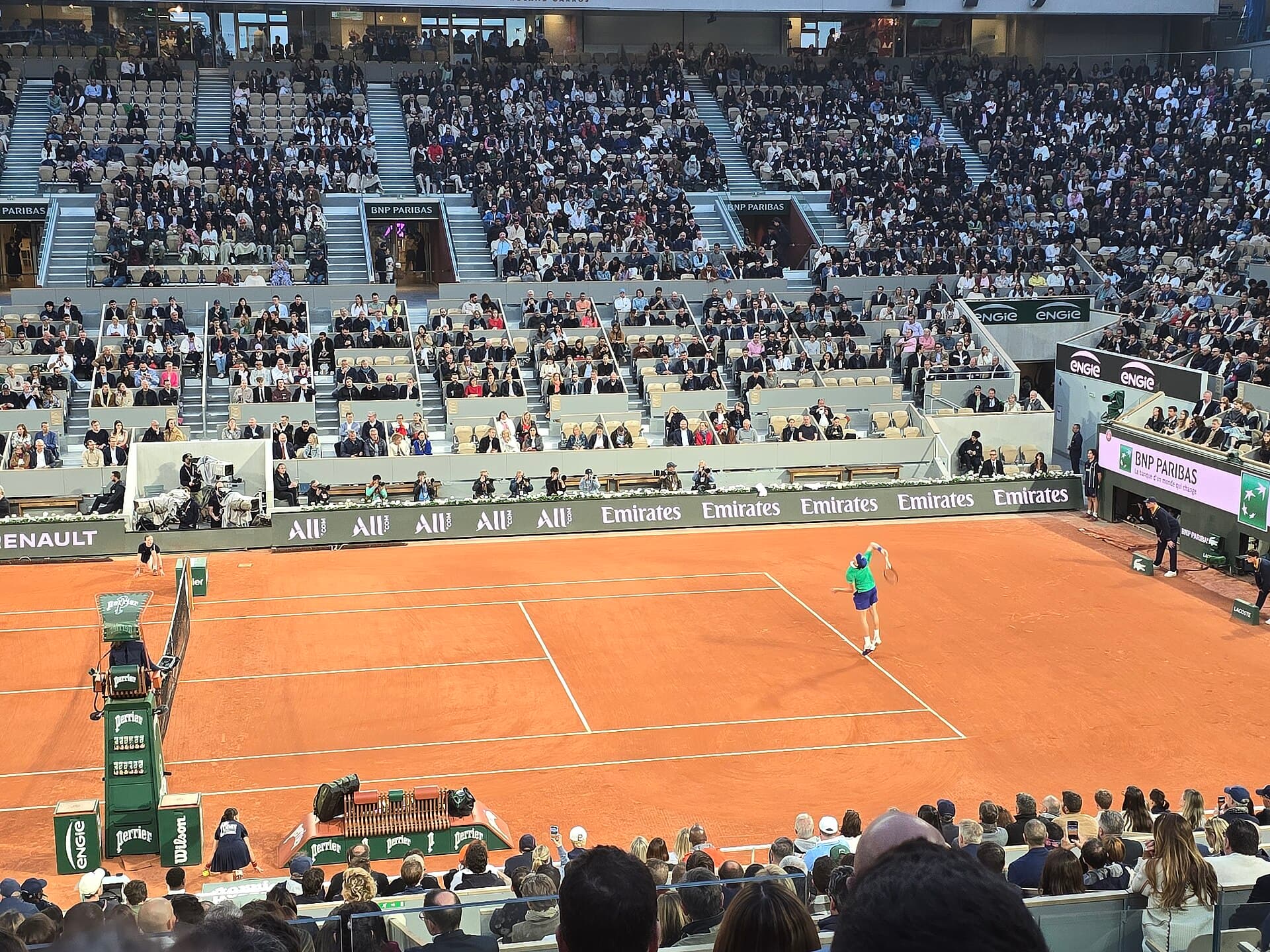 Jannik Sinner vs Arthur Rinderknech, 2025 Roland Garros, 2025-05-26