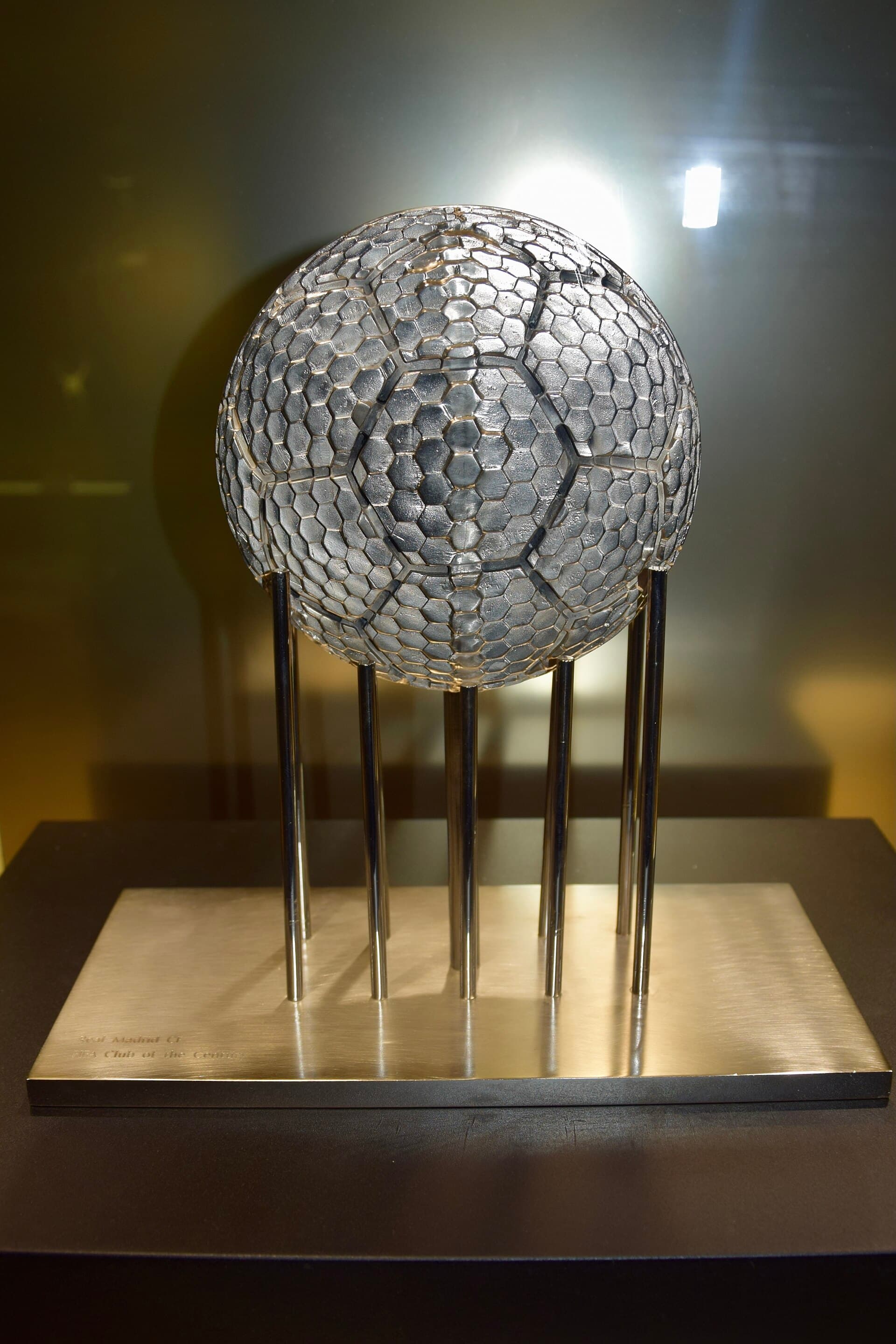 FIFA Club of the Century trophy, Real Madrid Museum, Madrid, Spain (Ank Kumar, Infosys Limited)